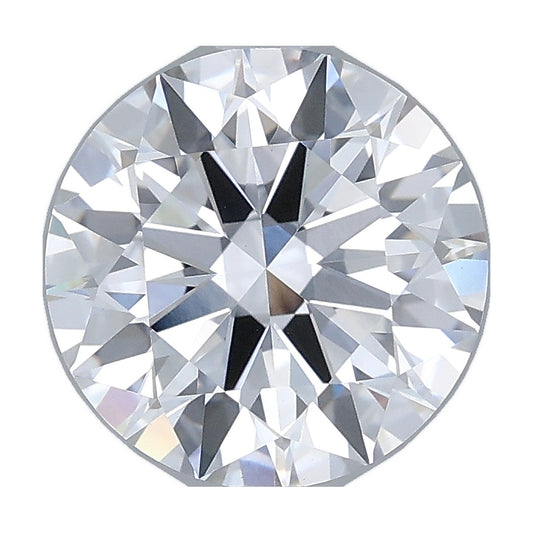 2.56 ct round lab-grown diamond, D color, VVS2 clarity, IGI certified, still from its 360° video