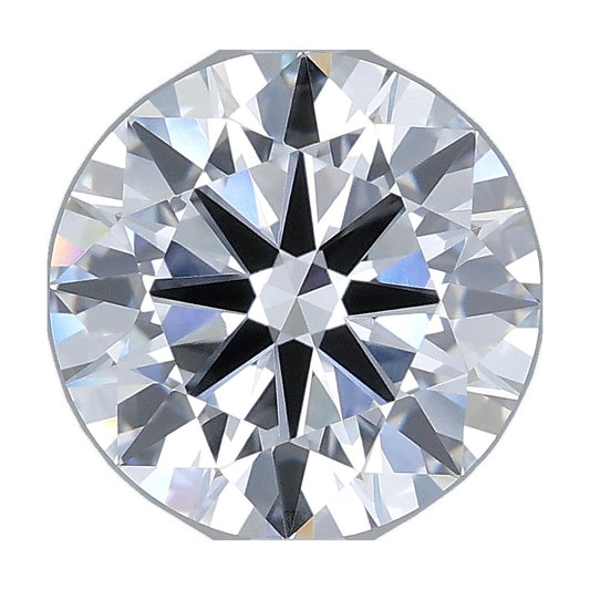 2.56 ct round lab-grown diamond, D color, VVS2 clarity, IGI certified, still from its 360° video