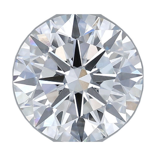 2.56 ct round lab-grown diamond, F color, VS1 clarity, IGI certified, still from its 360° video