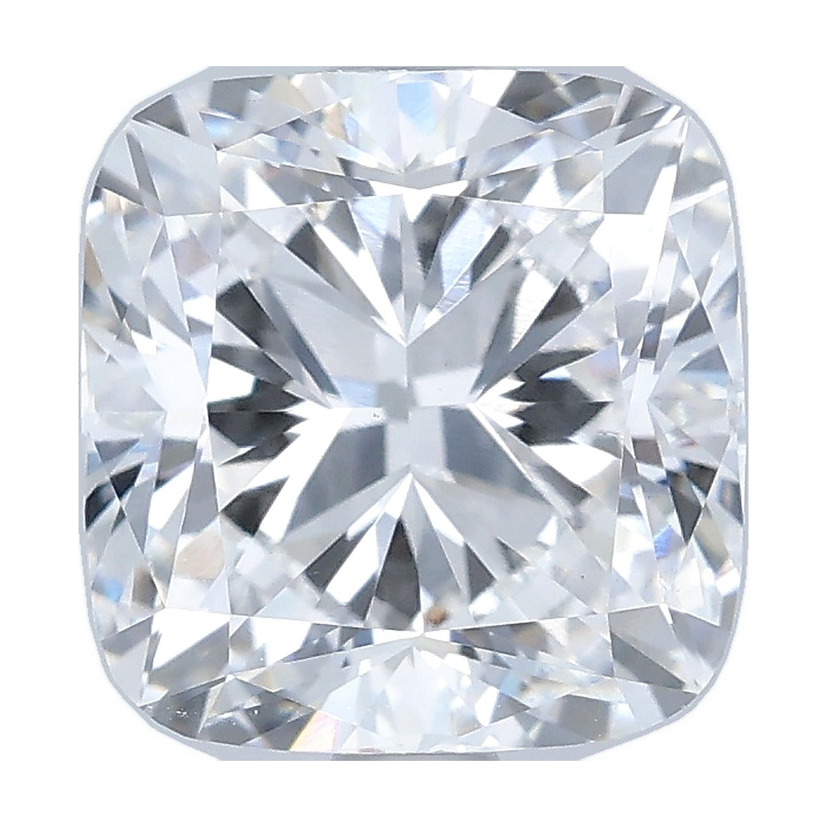 2.57 ct cushion lab-grown diamond, D color, VS1 clarity, IGI certified, still from its 360° video