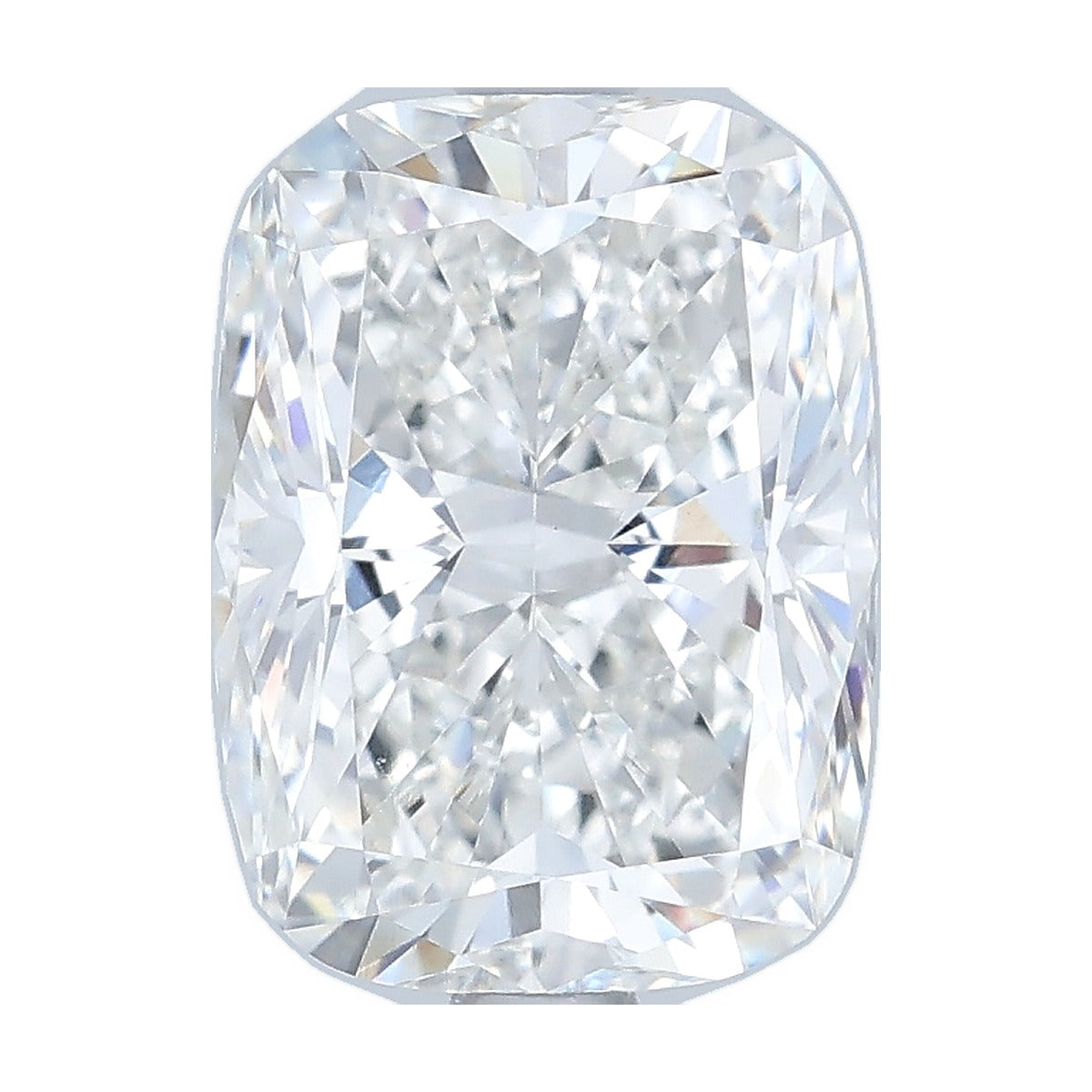2.57 ct elongated cushion lab-grown diamond, F color, VVS2 clarity, IGI certified, still from its 360° video