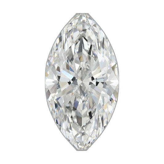 2.57 ct marquise lab-grown diamond, E color, VS1 clarity, IGI certified, still from its 360° video