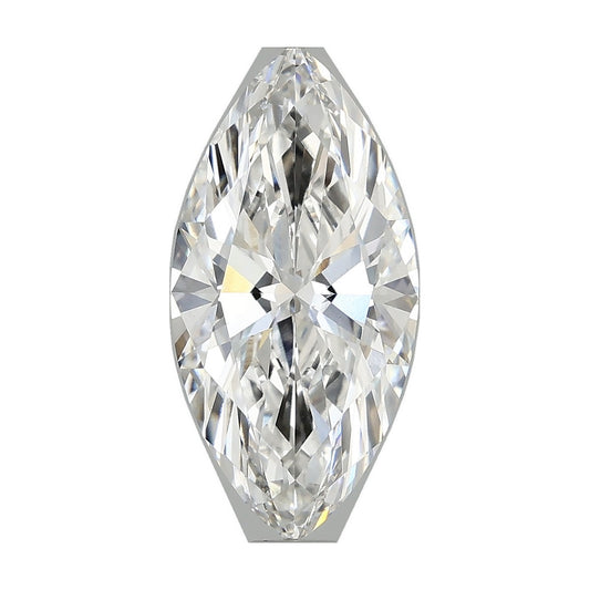 2.57 ct marquise lab-grown diamond, E color, VS2 clarity, IGI certified, still from its 360° video