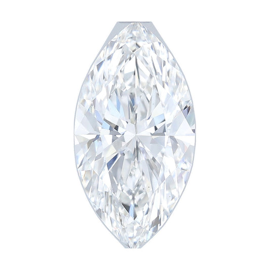 2.57 ct marquise lab-grown diamond, E color, VS2 clarity, IGI certified, still from its 360° video