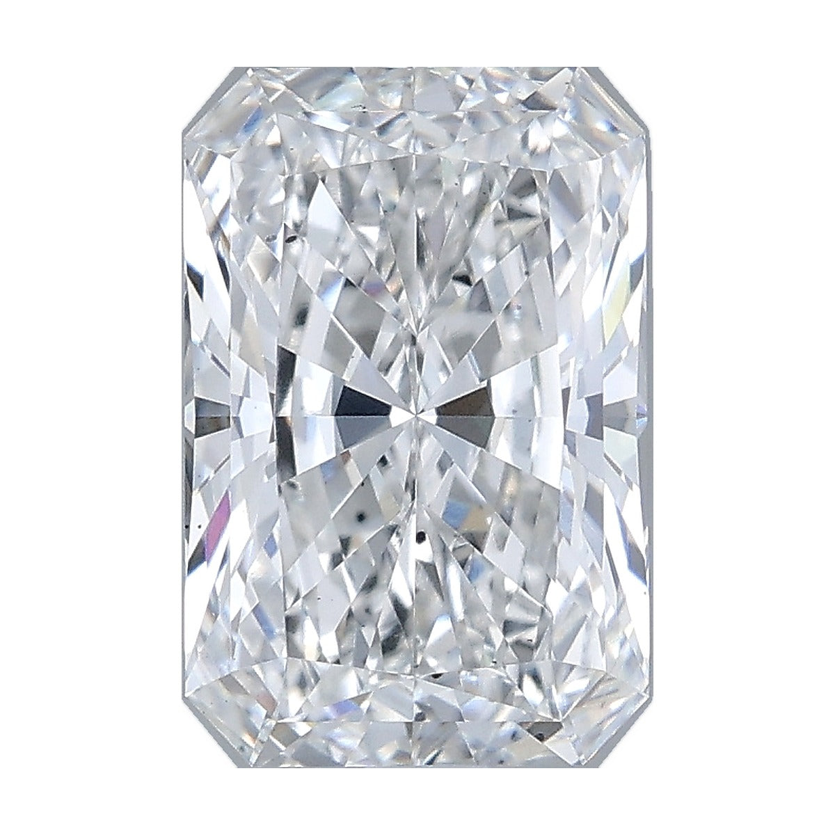 2.57 ct radiant lab-grown diamond, E color, VS2 clarity, IGI certified, still from its 360° video