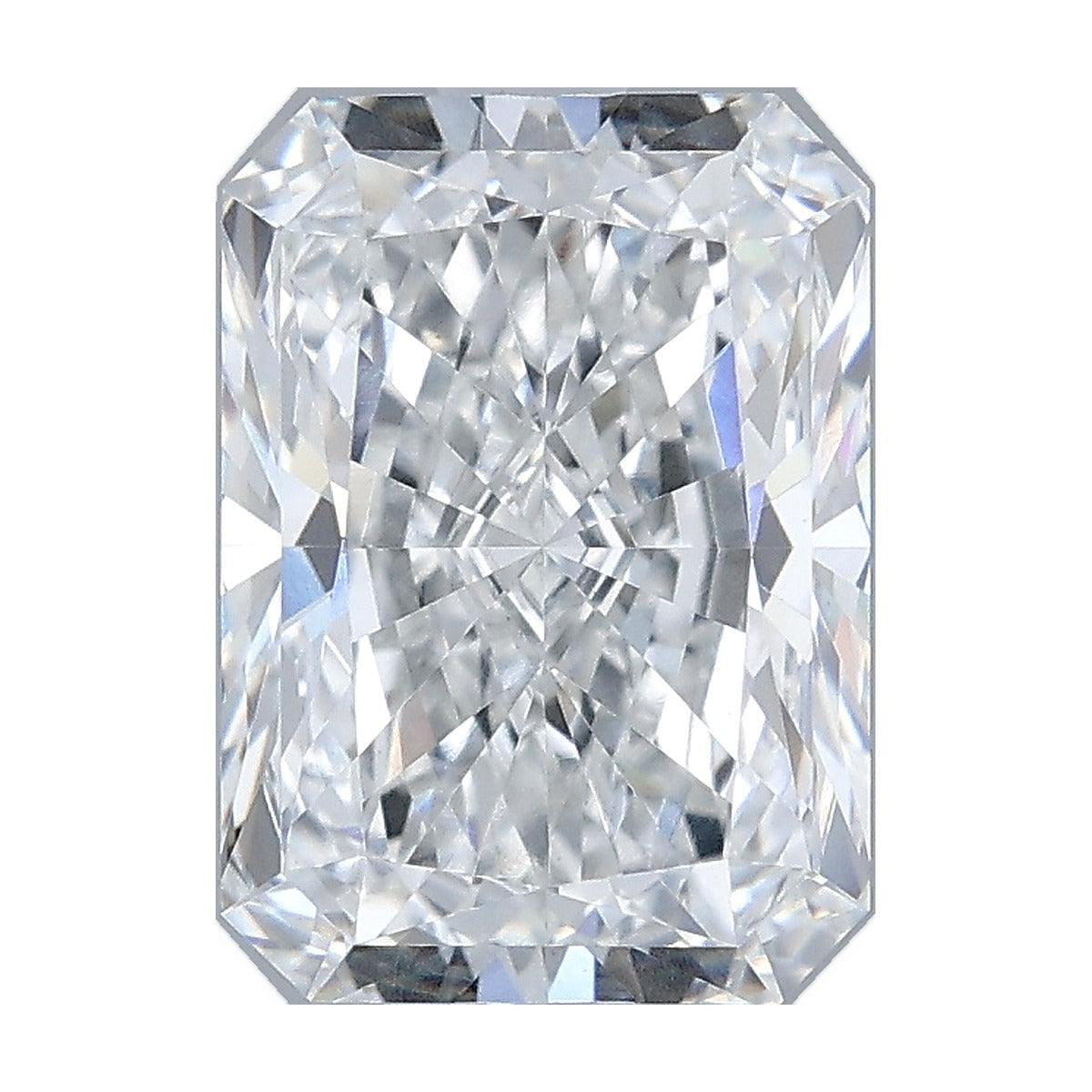2.57 ct radiant lab-grown diamond, E color, VVS2 clarity, IGI certified, still from its 360° video