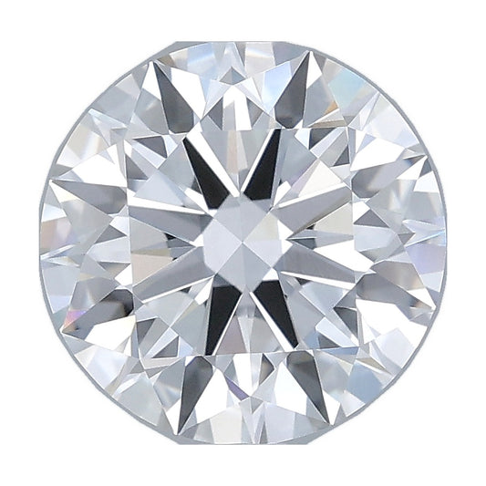 2.57 ct round lab-grown diamond, D color, VVS2 clarity, IGI certified, still from its 360° video