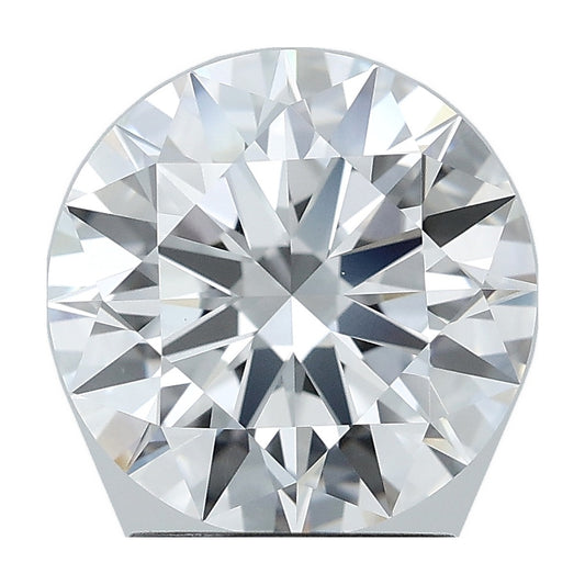 2.57 ct round lab-grown diamond, E color, VVS1 clarity, IGI certified, still from its 360° video