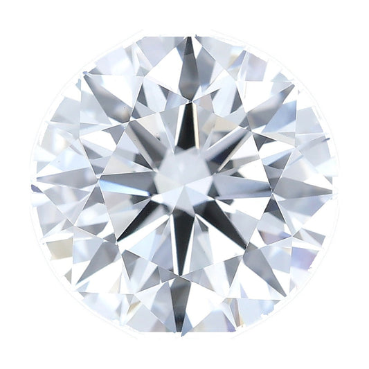 2.57 ct round lab-grown diamond, E color, VVS2 clarity, IGI certified, still from its 360° video