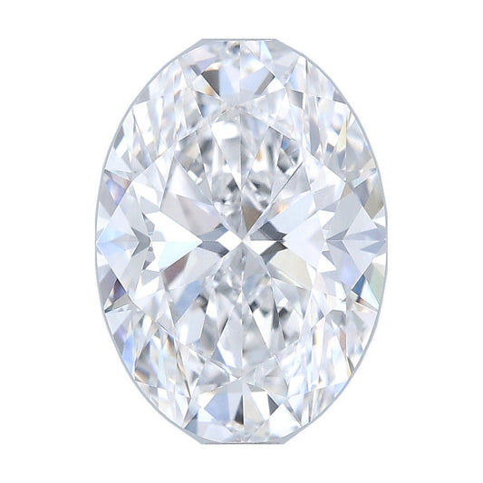 2.58 ct oval lab-grown diamond, D color, VVS2 clarity, GIA certified, still from its 360° video