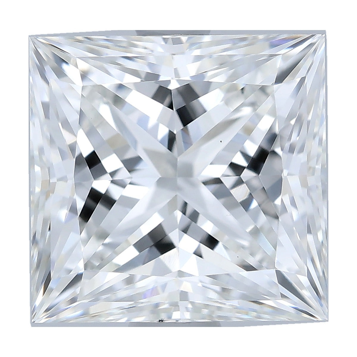 2.58 ct princess lab-grown diamond, G color, VS1 clarity, IGI certified, still from its 360° video