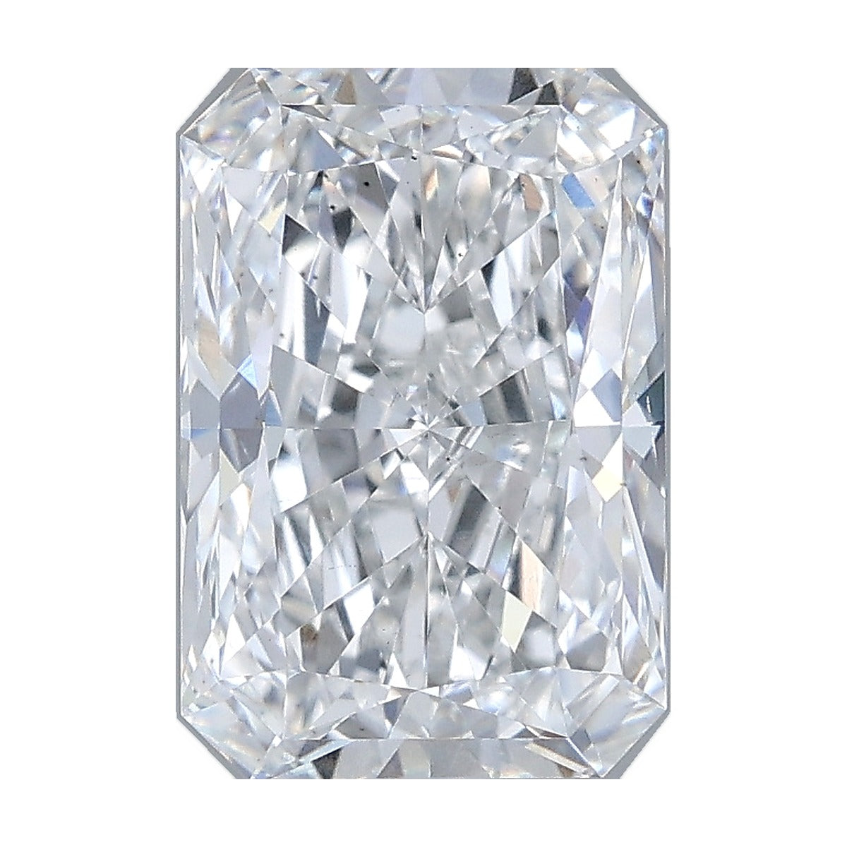 2.58 ct radiant lab-grown diamond, D color, VS1 clarity, IGI certified, still from its 360° video