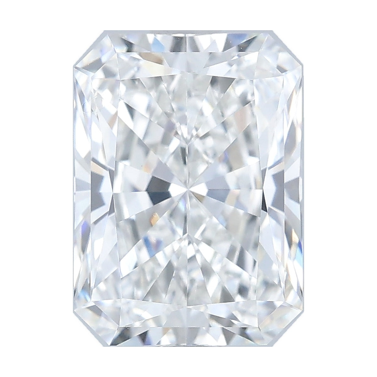 2.58 ct radiant lab-grown diamond, E color, VVS2 clarity, IGI certified, still from its 360° video