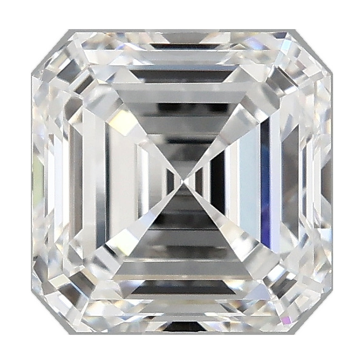2.59 ct asscher lab-grown diamond, D color, VVS1 clarity, IGI certified, still from its 360° video