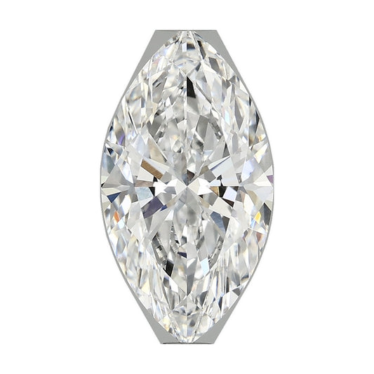 2.59 ct marquise lab-grown diamond, D color, VS1 clarity, IGI certified, still from its 360° video