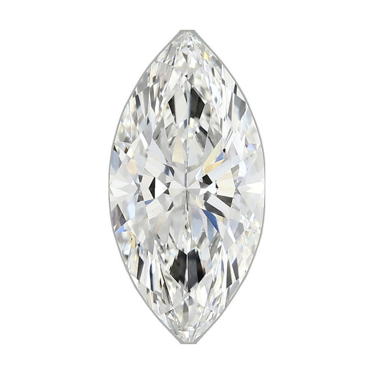 2.59 ct marquise lab-grown diamond, E color, VS2 clarity, IGI certified, still from its 360° video