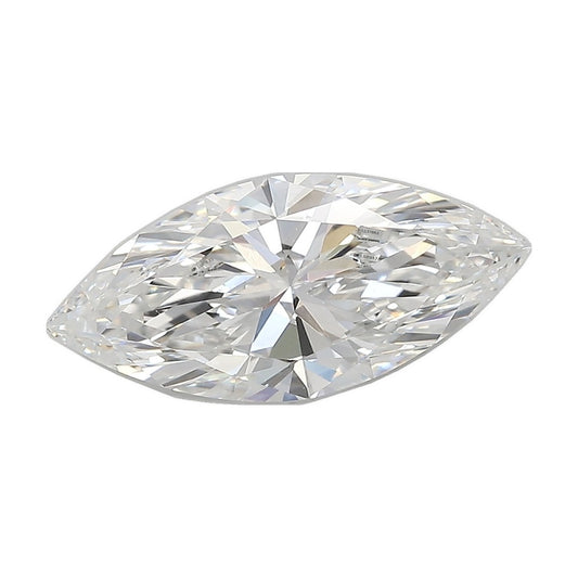 2.63 ct marquise lab-grown diamond, E color, IF clarity, IGI certified, still from its 360° video