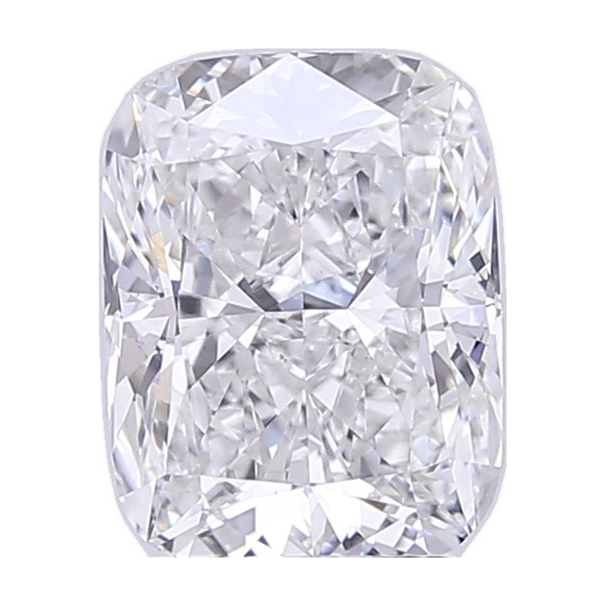 2.70 ct elongated cushion lab-grown diamond, F color, VVS2 clarity, GIA certified, still from its 360° video