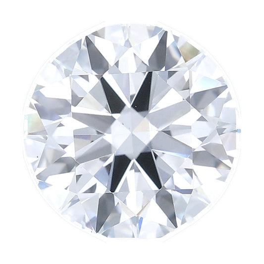 2.70 ct round lab-grown diamond, D color, VS1 clarity, IGI certified, still from its 360° video