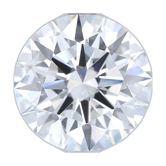2.70 ct round lab-grown diamond, E color, VVS2 clarity, IGI certified, still from its 360° video