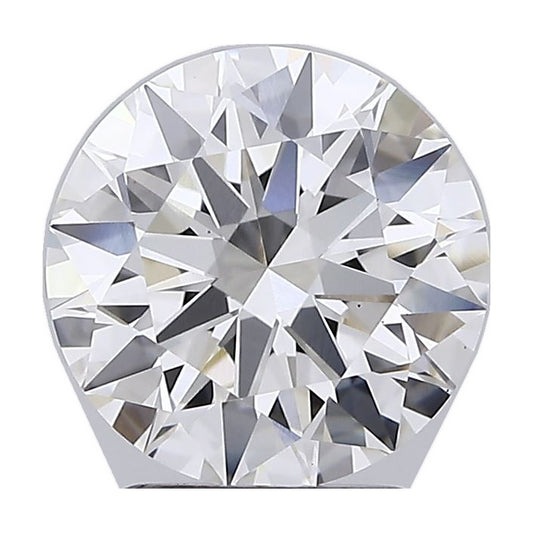 2.70 ct round lab-grown diamond, F color, VS1 clarity, IGI certified, still from its 360° video