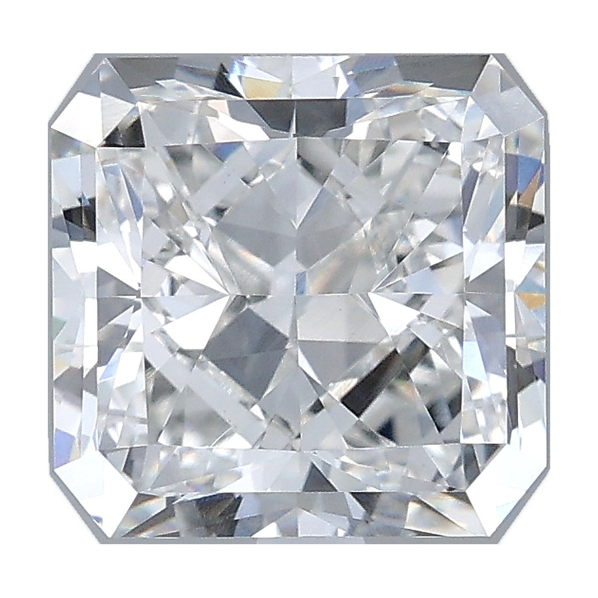 2.70 ct square radiant lab-grown diamond, F color, VVS2 clarity, IGI certified, still from its 360° video
