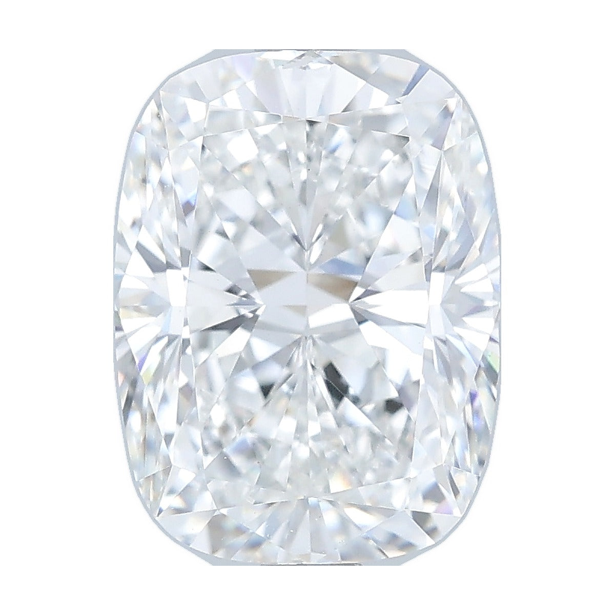 2.74 ct elongated cushion lab-grown diamond, F color, VVS2 clarity, IGI certified, still from its 360° video