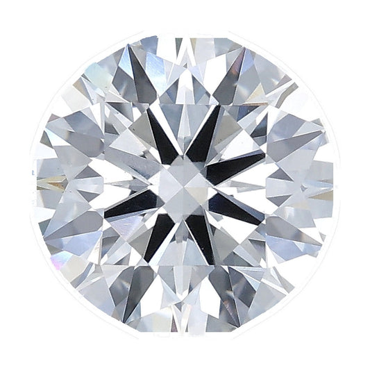 2.74 ct round lab-grown diamond, E color, VS1 clarity, IGI certified, still from its 360° video