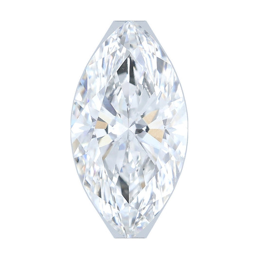 2.75 ct marquise lab-grown diamond, E color, VS1 clarity, IGI certified, still from its 360° video