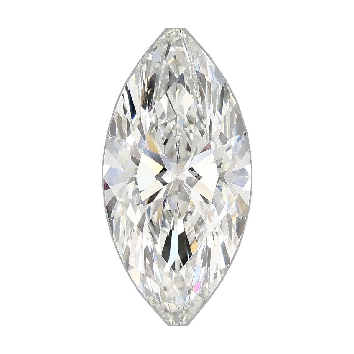 2.75 ct marquise lab-grown diamond, F color, VVS2 clarity, IGI certified, still from its 360° video