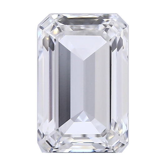 2.76 ct emerald lab-grown diamond, E color, IF clarity, IGI certified, still from its 360° video