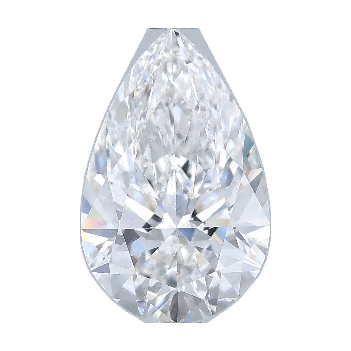 2.76 ct pear lab-grown diamond, E color, VS2 clarity, IGI certified, still from its 360° video
