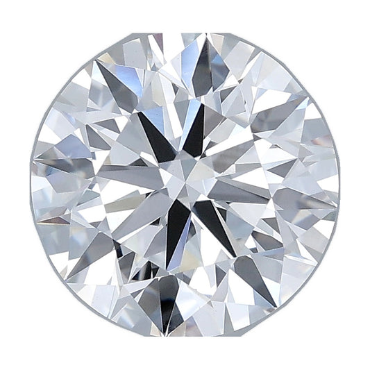 2.76 ct round lab-grown diamond, E color, VVS2 clarity, IGI certified, still from its 360° video