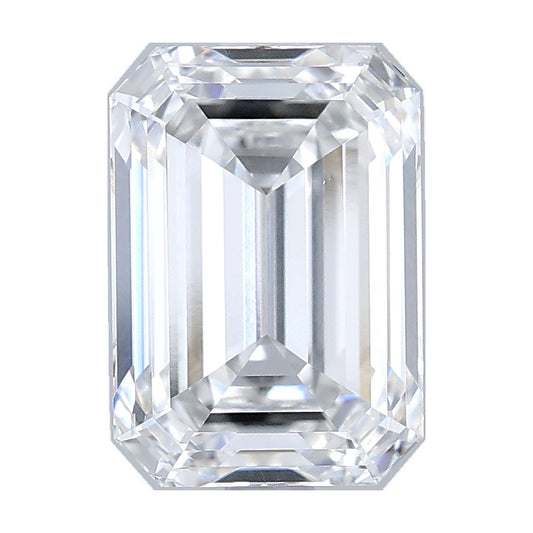 2.79 ct emerald lab-grown diamond, E color, IF clarity, IGI certified, still from its 360° video