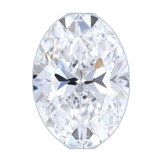 2.80 ct oval lab-grown diamond, D color, VVS2 clarity, GIA certified, still from its 360° video