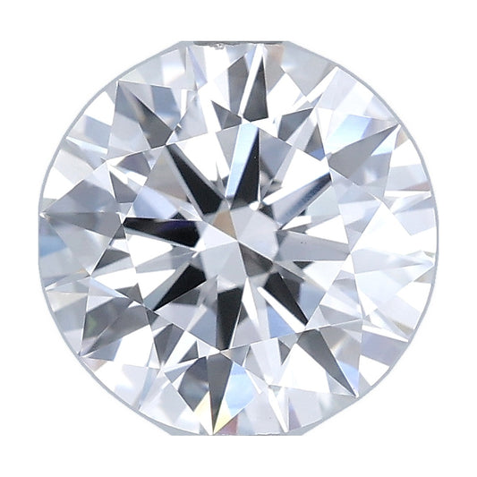 2.81 ct round lab-grown diamond, D color, VS1 clarity, IGI certified, still from its 360° video