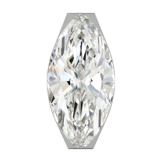 2.82 ct marquise lab-grown diamond, E color, VS1 clarity, IGI certified, still from its 360° video