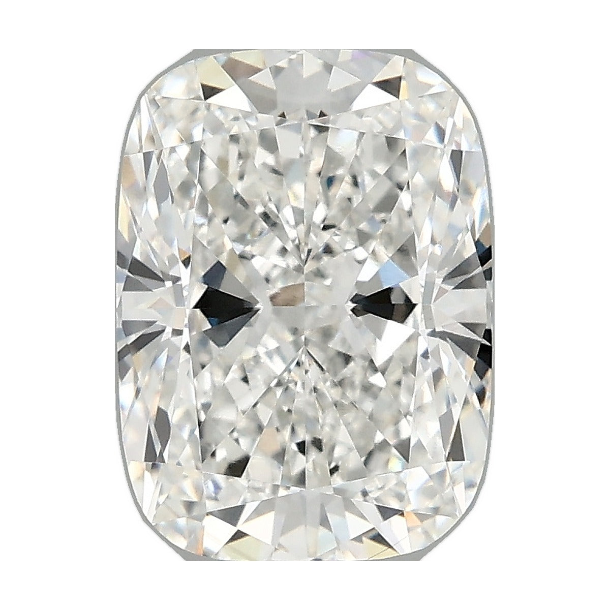 2.83 ct elongated cushion lab-grown diamond, F color, VVS2 clarity, IGI certified, still from its 360° video