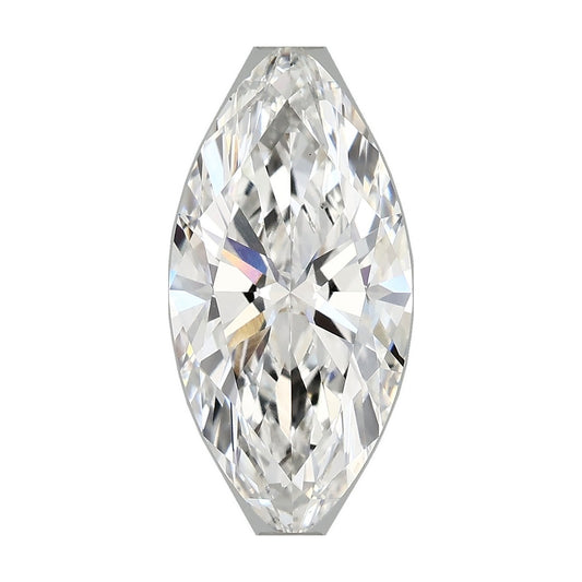 2.83 ct marquise lab-grown diamond, E color, VS1 clarity, IGI certified, still from its 360° video