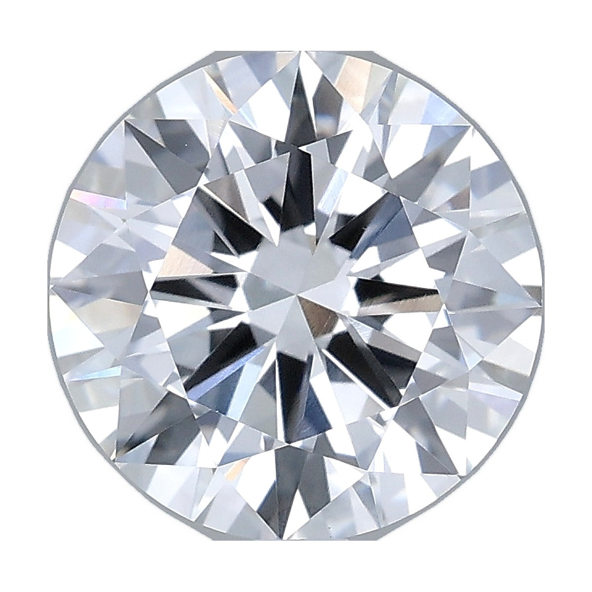 2.83 ct round lab-grown diamond, D color, VVS2 clarity, IGI certified, still from its 360° video