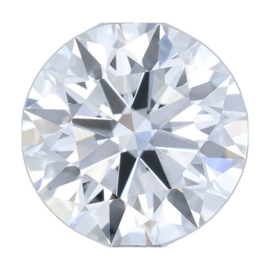 2.83 ct round lab-grown diamond, E color, VVS2 clarity, IGI certified, still from its 360° video