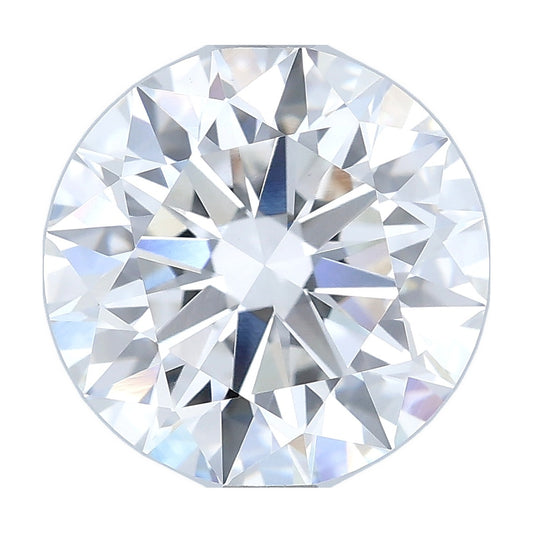 2.83 ct round lab-grown diamond, E color, VVS2 clarity, IGI certified, still from its 360° video