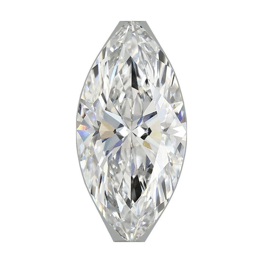 2.84 ct marquise lab-grown diamond, E color, VS1 clarity, IGI certified, still from its 360° video