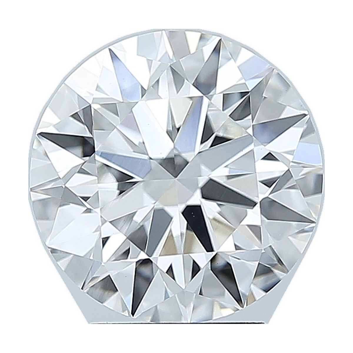 2.84 ct round lab-grown diamond, F color, VVS2 clarity, IGI certified, still from its 360° video