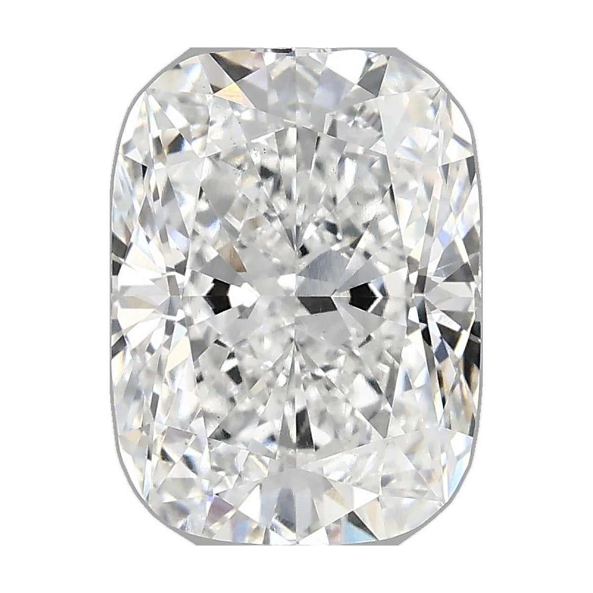 2.85 ct elongated cushion lab-grown diamond, D color, VS1 clarity, IGI certified, still from its 360° video