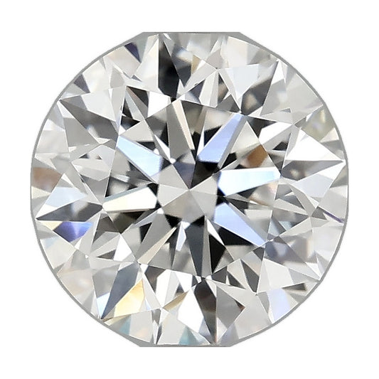2.85 ct round lab-grown diamond, D color, VVS2 clarity, IGI certified, still from its 360° video