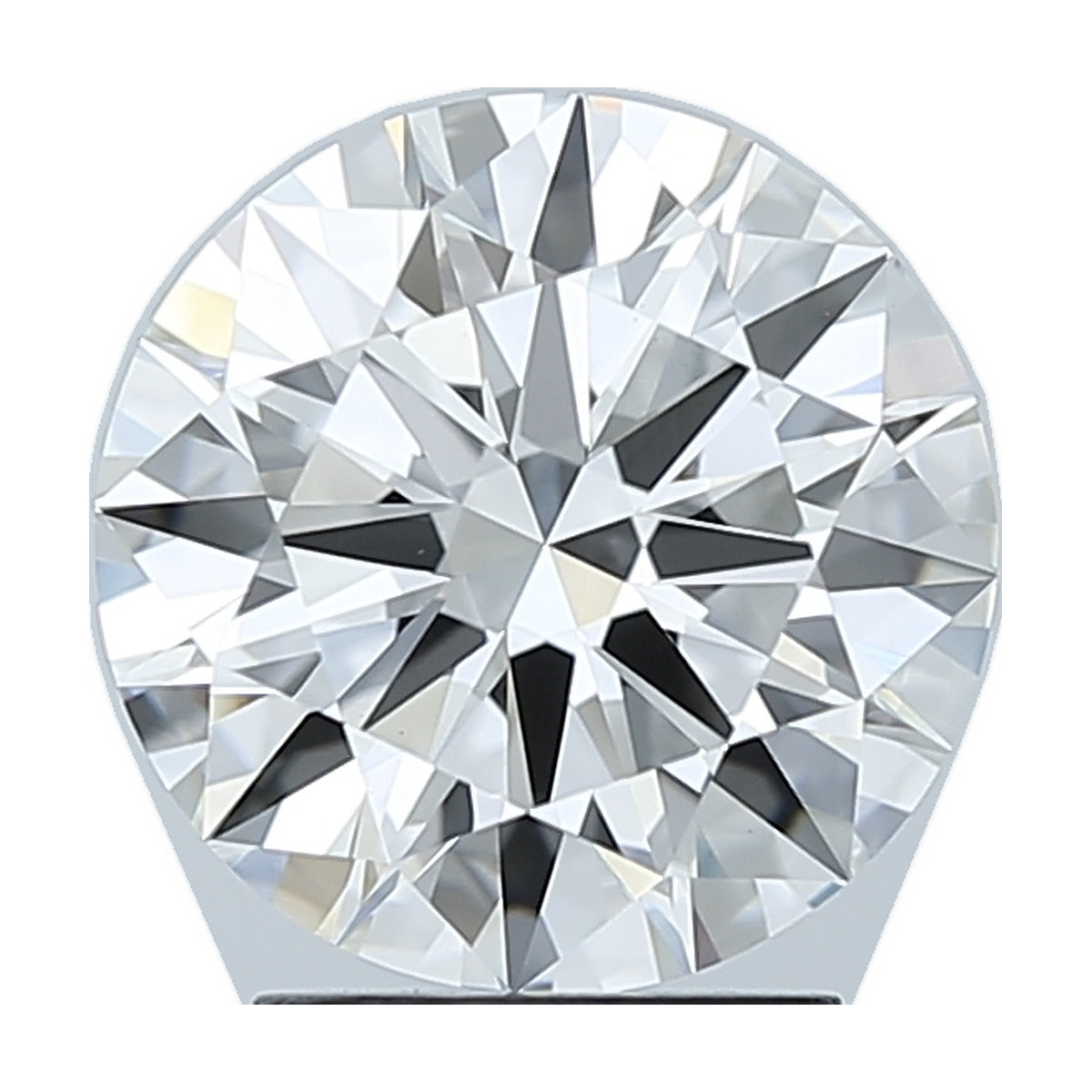 2.85 ct round lab-grown diamond, F color, VVS2 clarity, IGI certified, still from its 360° video