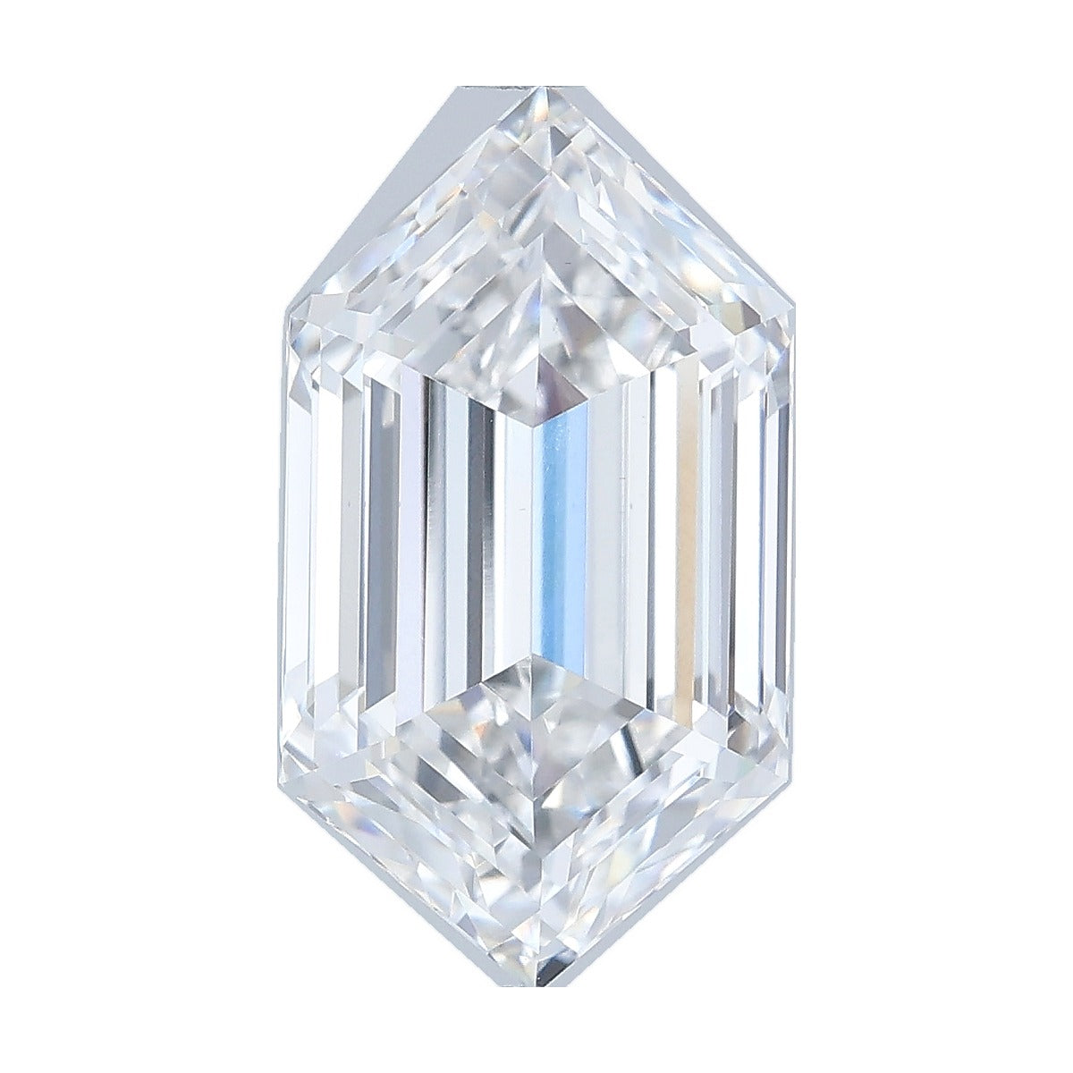 2.90 ct elongated hexagon lab-grown diamond, D color, VS1 clarity, IGI certified, still from its 360° video