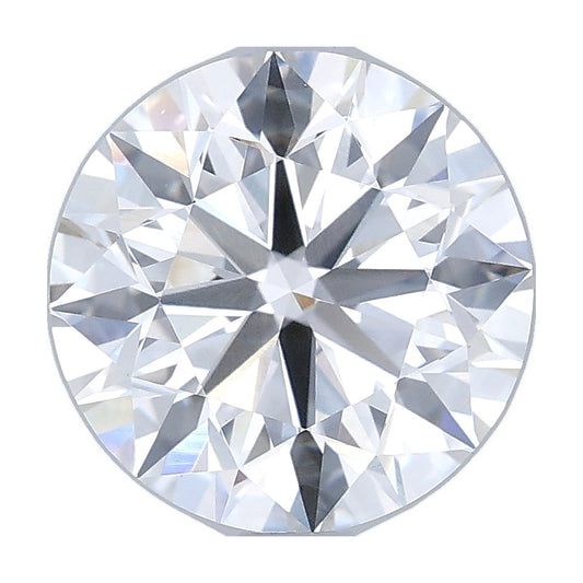 2.90 ct round lab-grown diamond, D color, VS1 clarity, IGI certified, still from its 360° video
