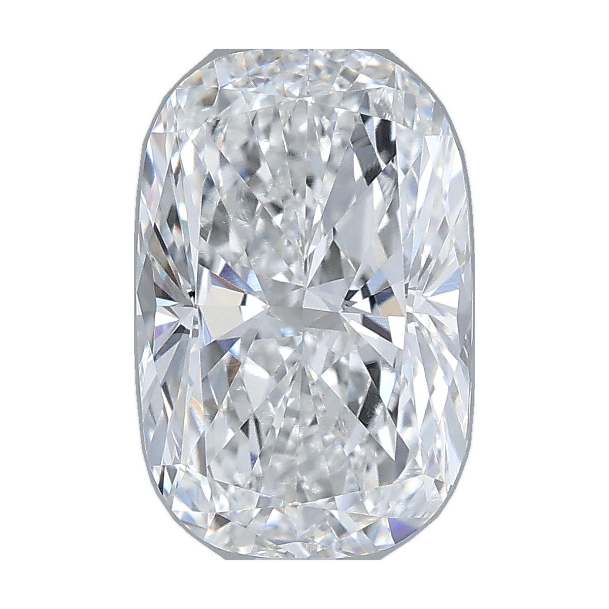 3.00 ct elongated cushion lab-grown diamond, E color, VVS2 clarity, IGI certified, still from its 360° video